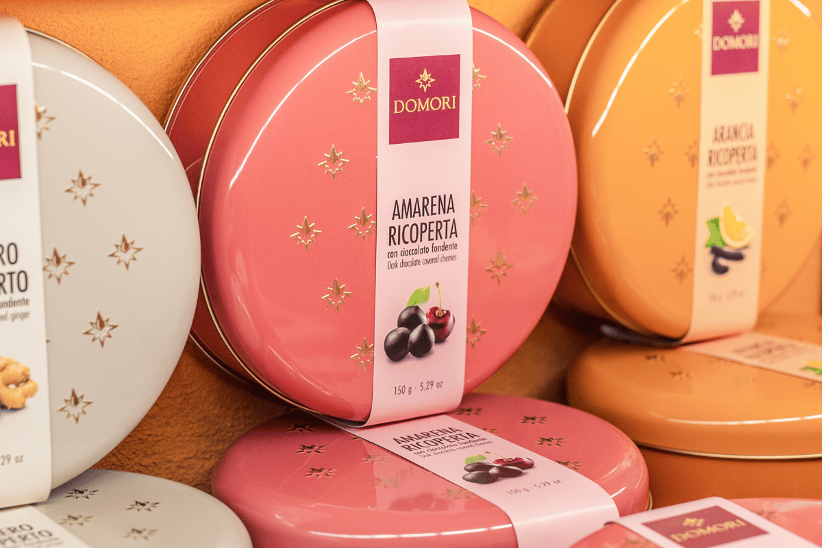 frutta ricoperta di cioccolato domori